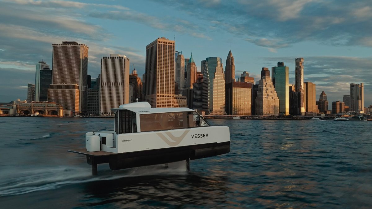 Vessev's Electric Ferry Glides Above the Waves on Computer-Guided Hydrofoils
