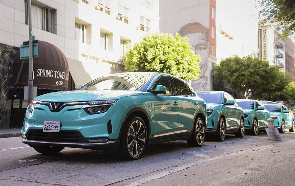 Green SM, Los Angeles'ta VinFast Araçlardan Oluşan Elektrikli Taksi Filosunu Devreye Aldı