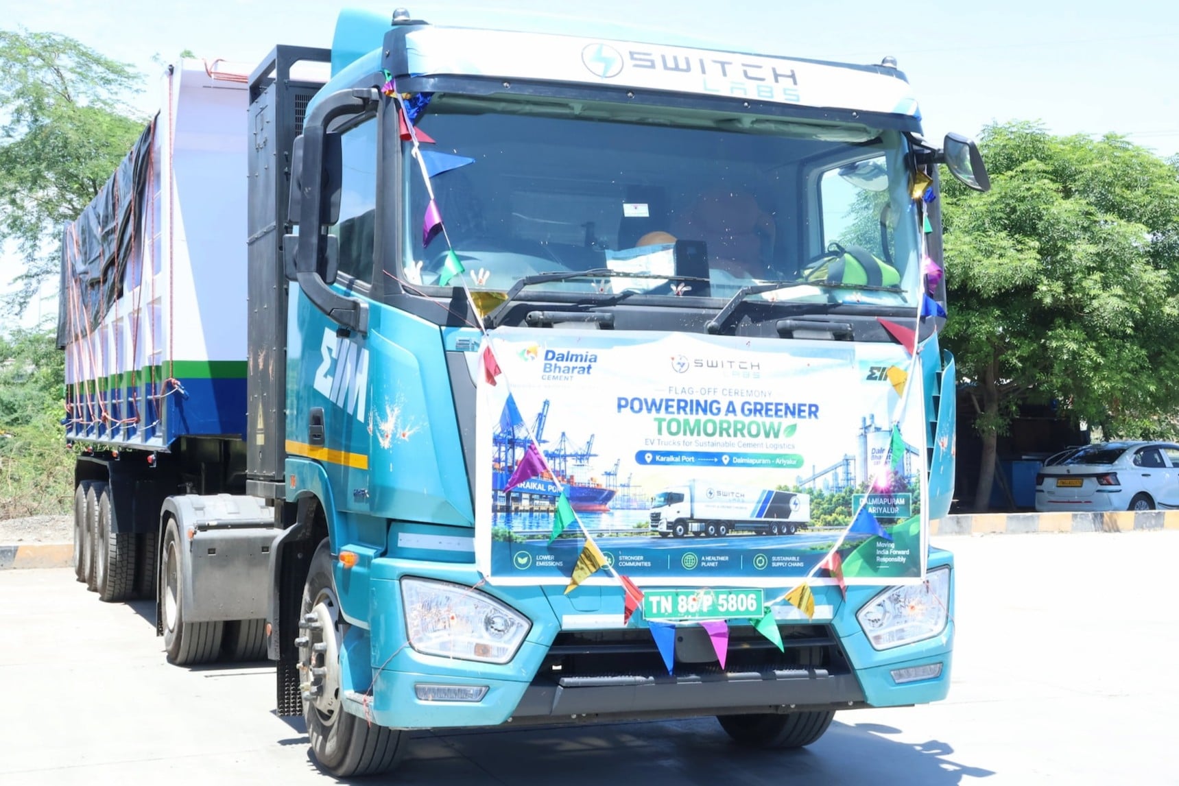 Dalmia Cement, Hindistan'da 24 Elektrikli Ağır Kamyonu Devreye Aldı