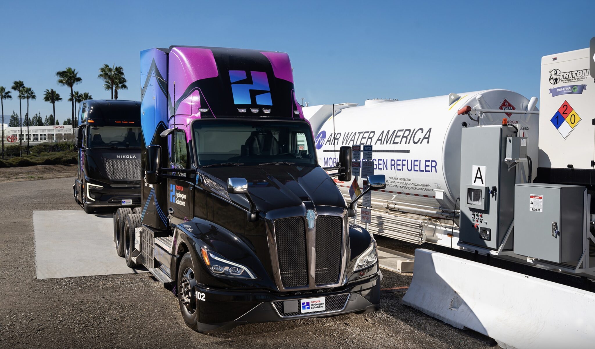 Toyota's Hydrogen Trucks Now Refuel in Eight Minutes, Matching Diesel