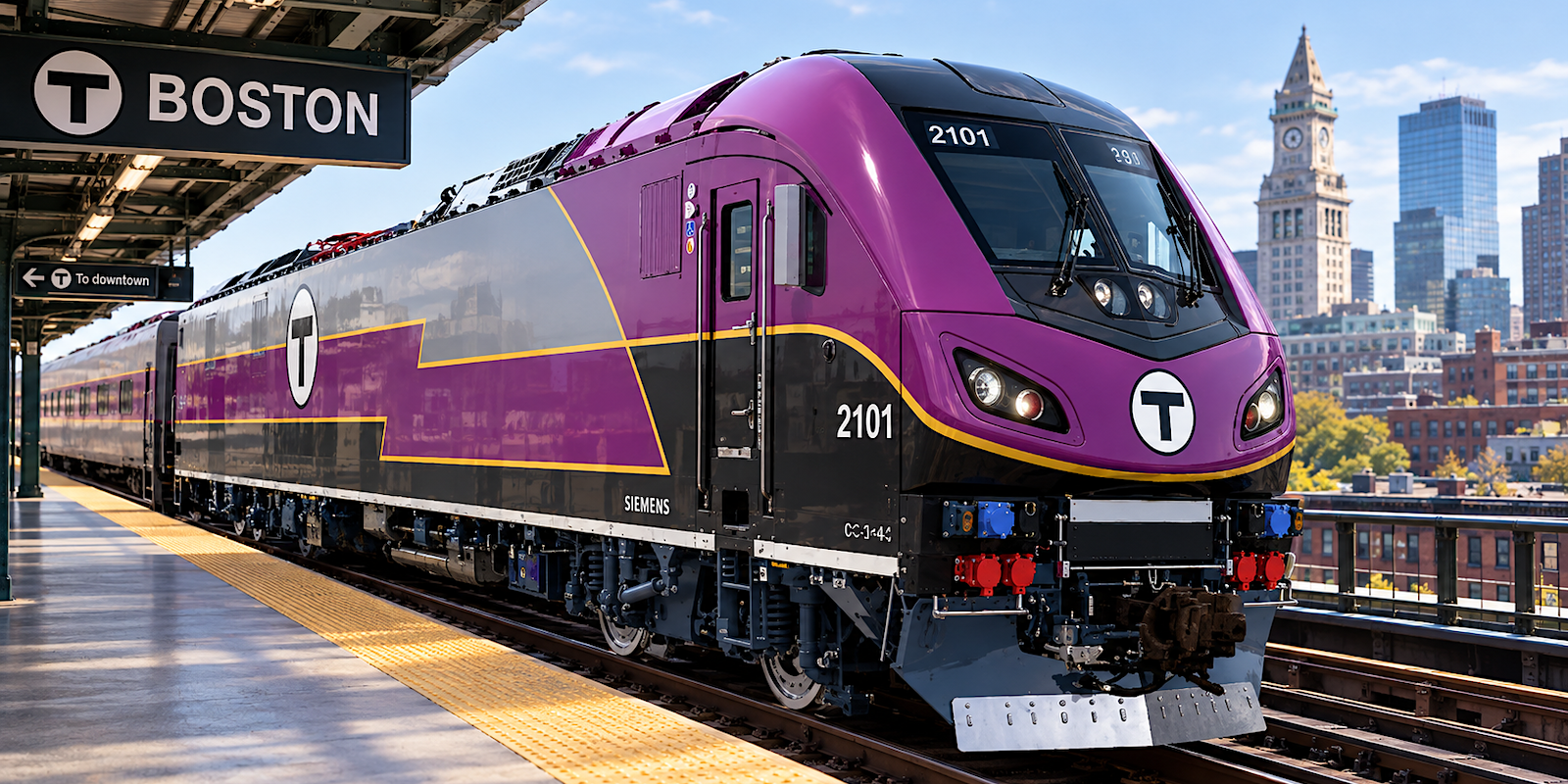Massachusetts, 20 Siemens Charger Lokomotifine Onay Verdi: Yarısı Bataryalı Elektrikli