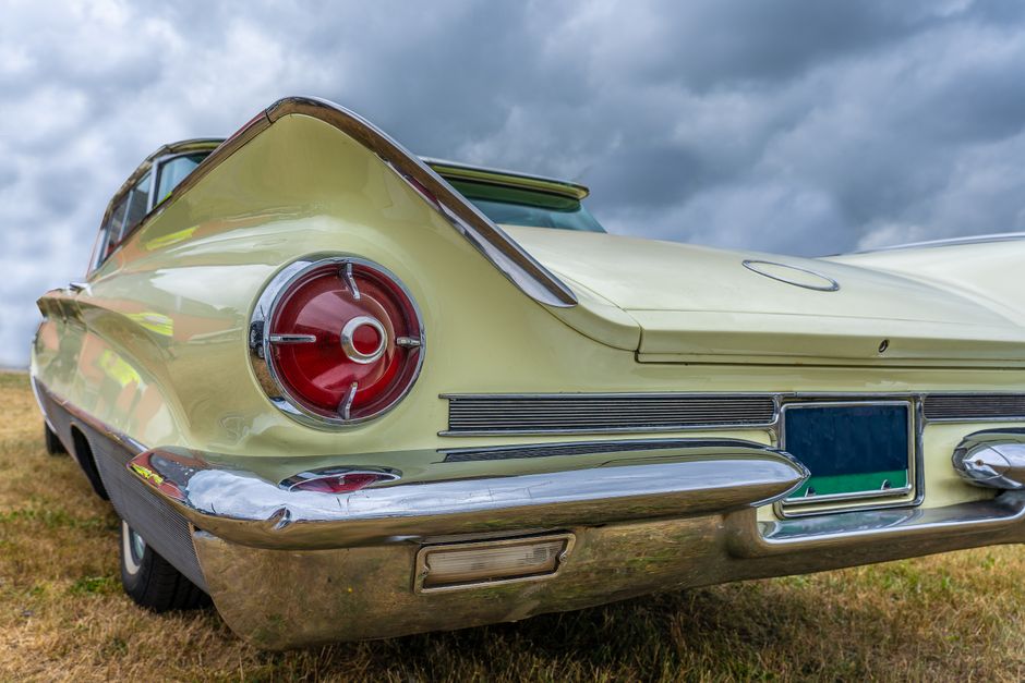 Ein DeSoto Fireflite von 1960, der sein Alter ehrlich zur Schau trägt