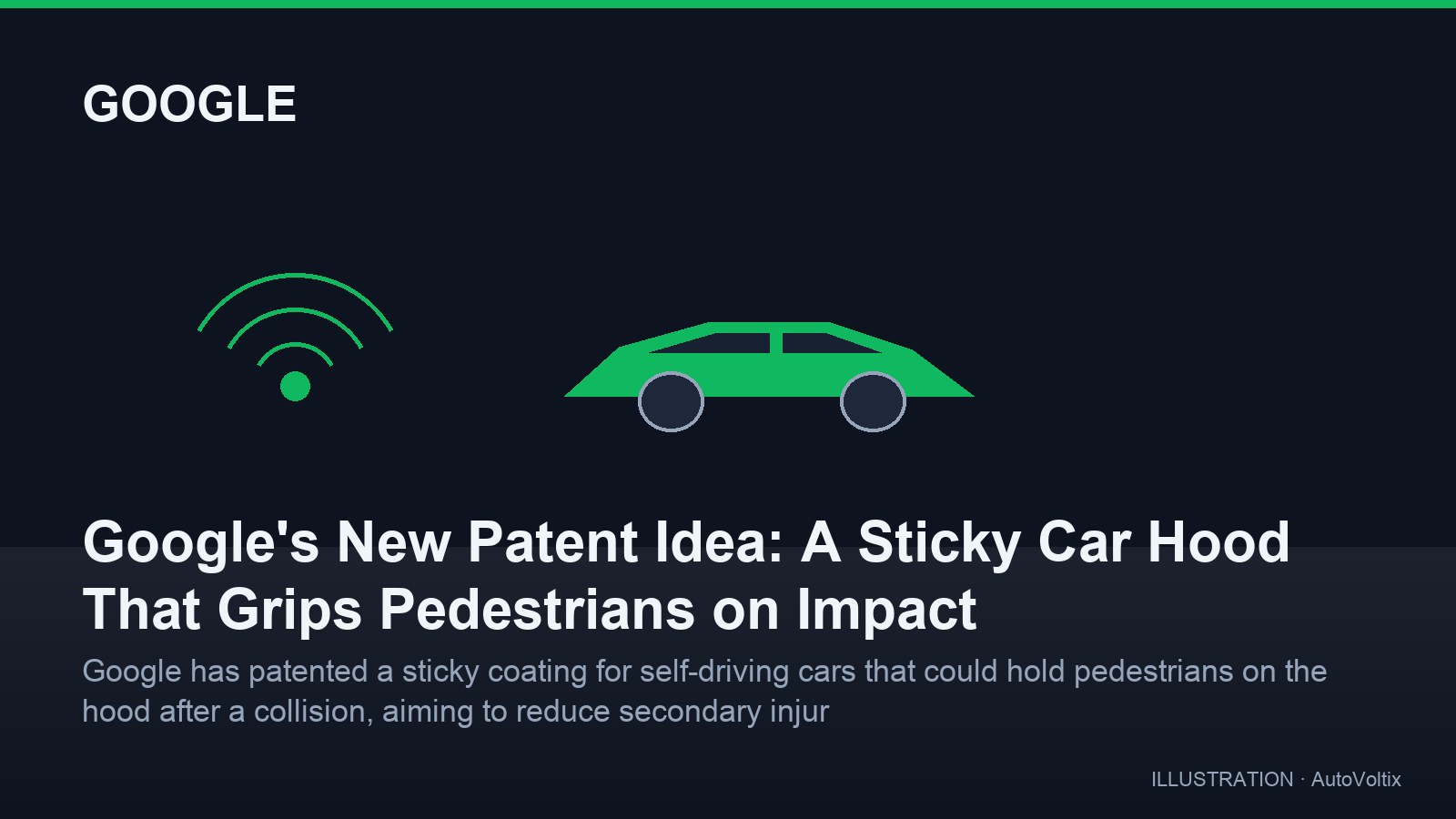 Google'dan Sıra Dışı Patent: Yayayı Tutan Yapışkan Kaput