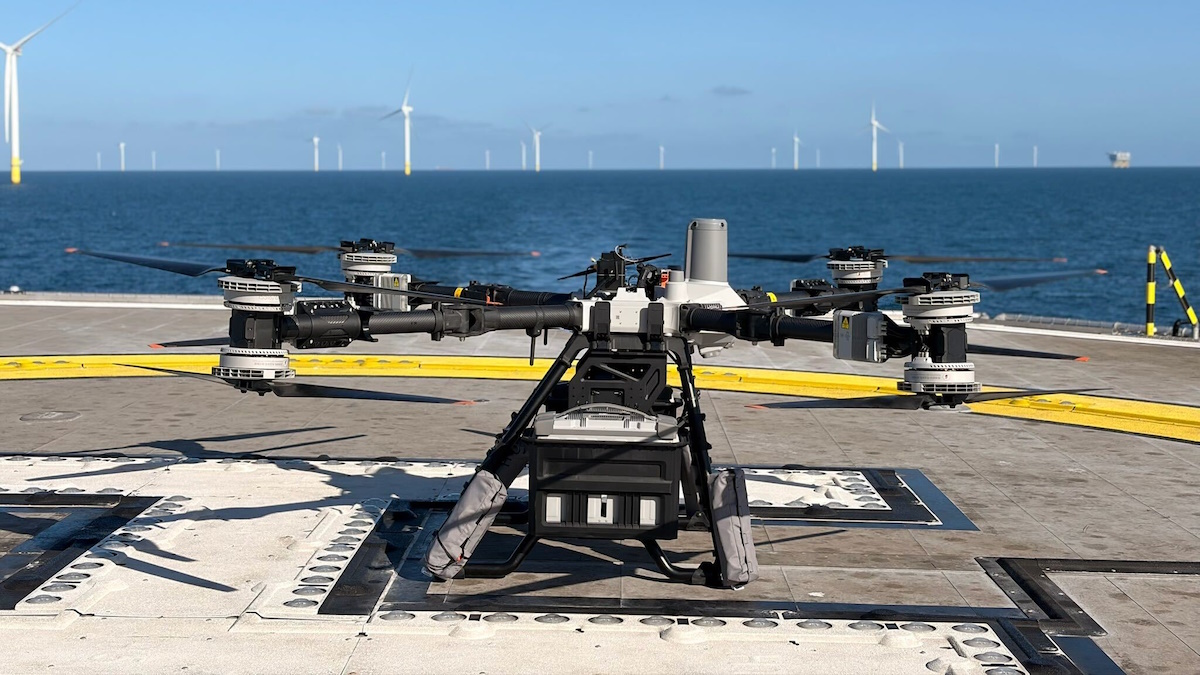Drones Take to the North Sea: Ørsted and Skyports Test Cargo Flights to Offshore Wind Turbines