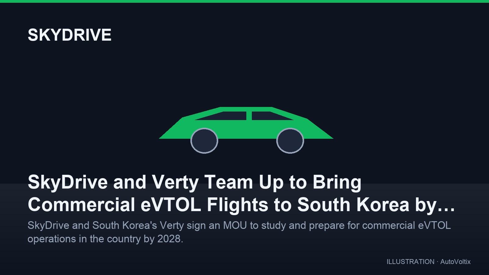 SkyDrive and Verty Team Up to Bring Commercial eVTOL Flights to South Korea by 2028