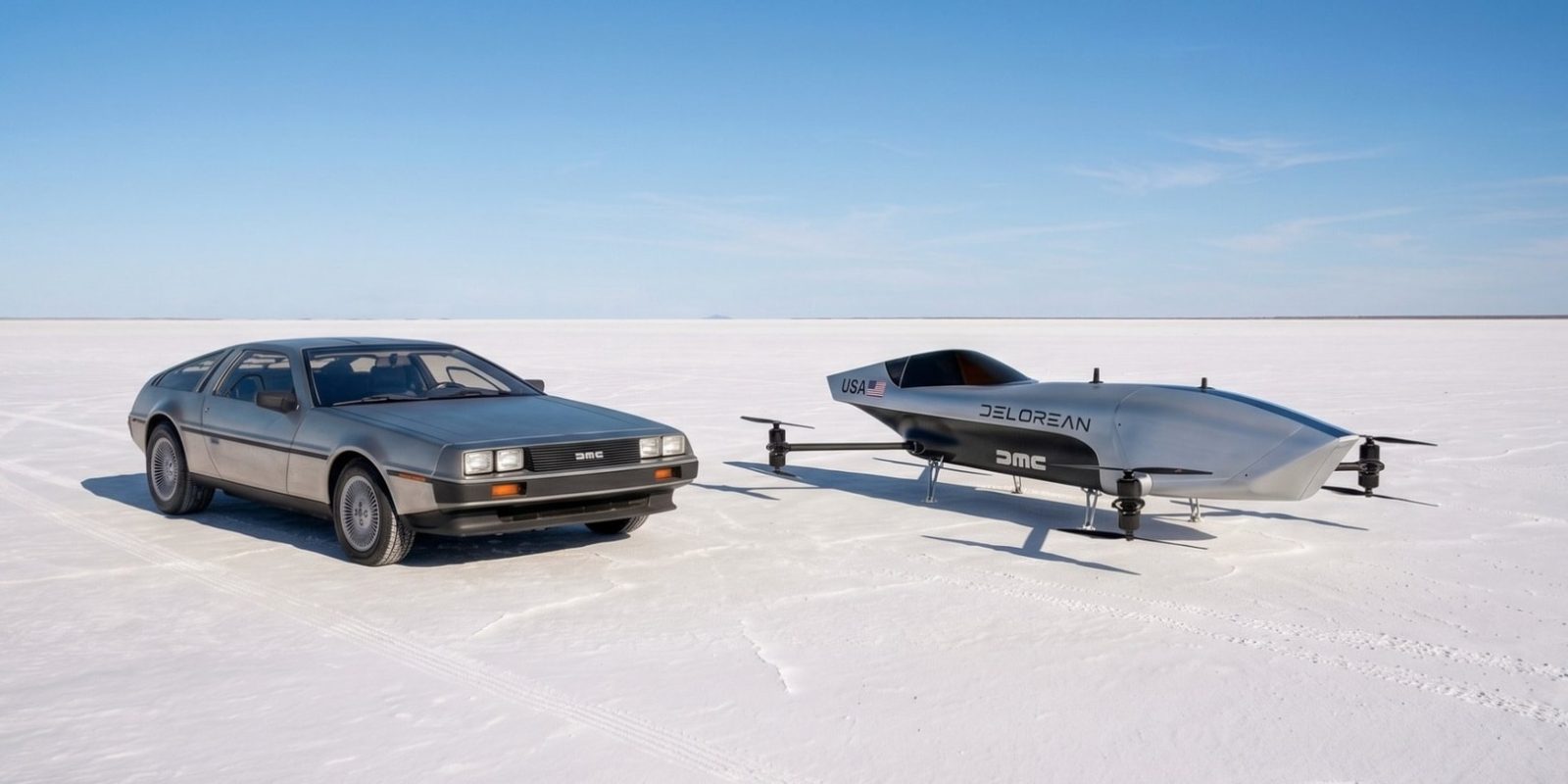 DeLorean Joins Airspeeder: A Flying Racer Before Tesla's Roadster
