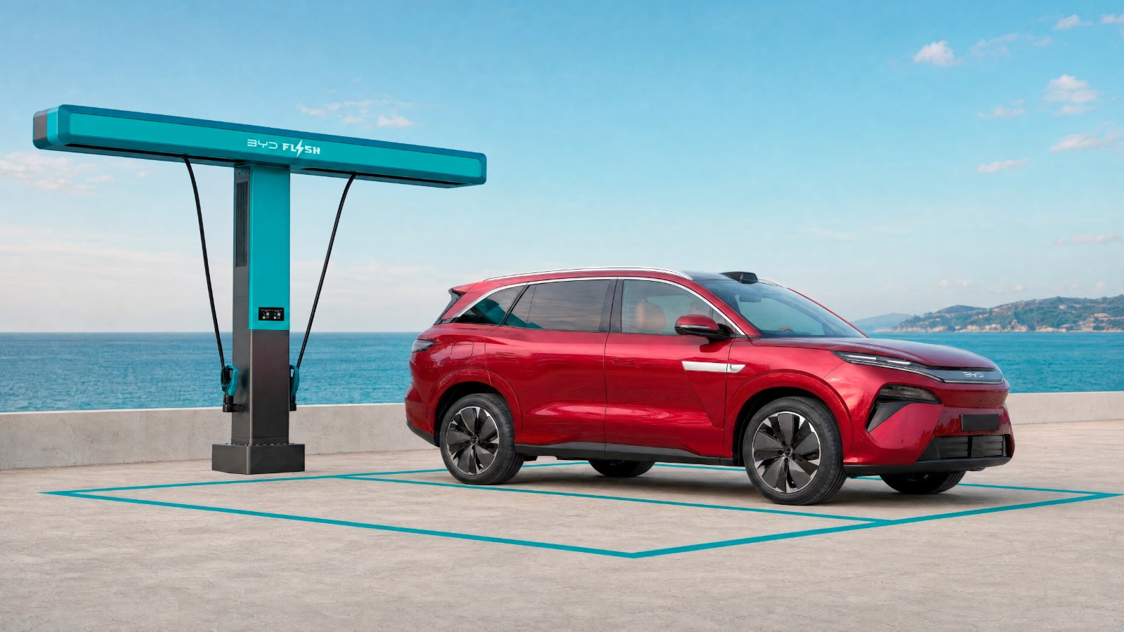 BYD's Tang L Crosses Into Europe as the Atto 8, Bringing 9-Minute Flash Charging