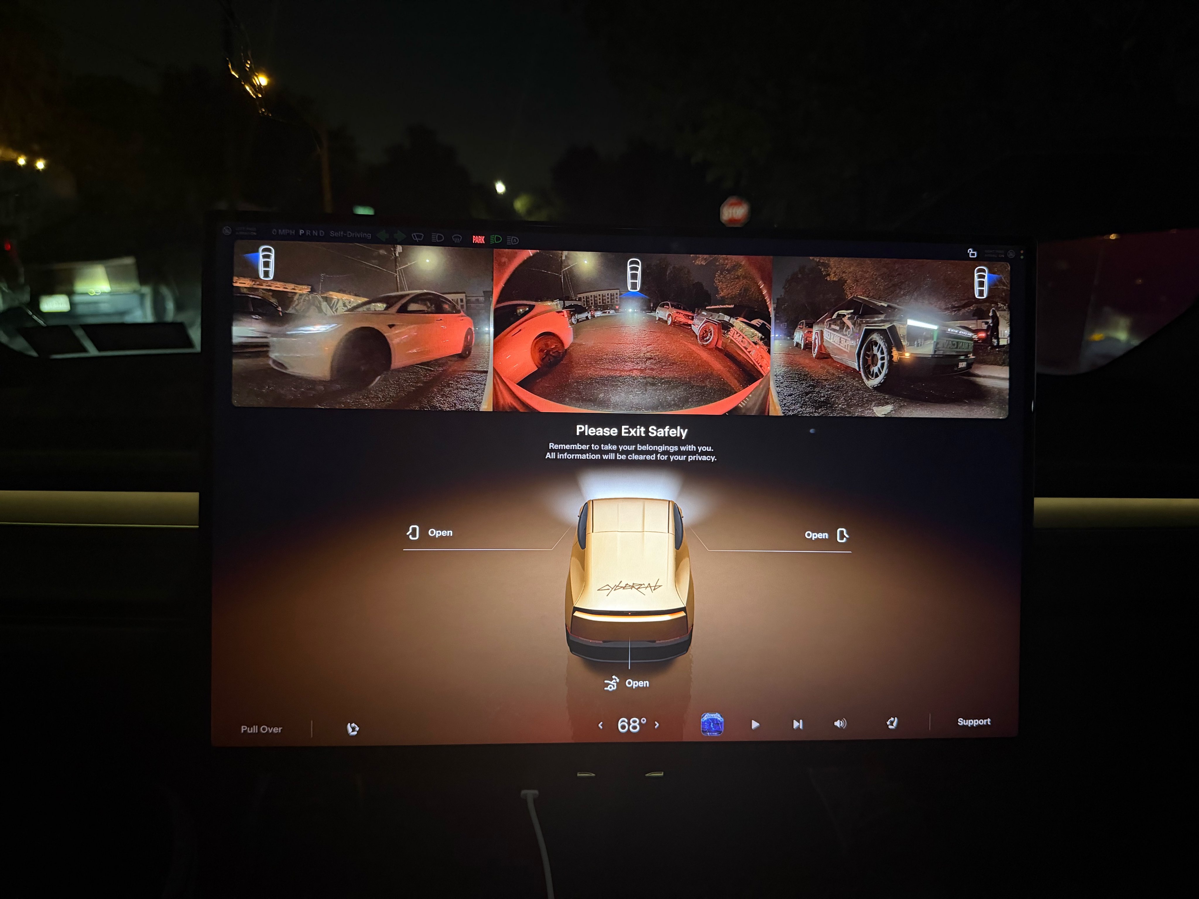 Tesla, Cybercab'a Arka Kamera Görüntüsü ve Sessiz Modu İki Haftada Ekledi