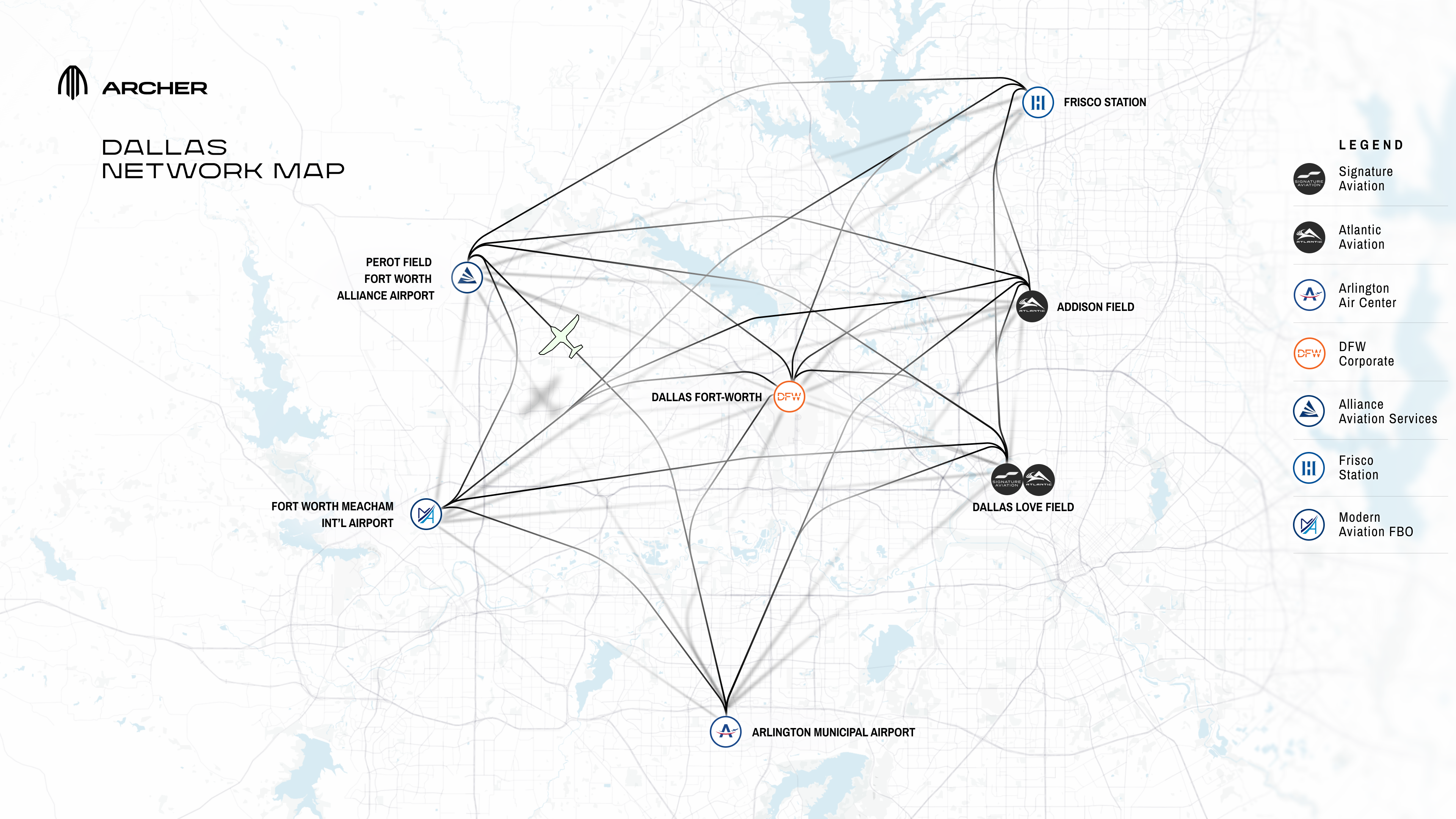 Archer Maps Out Electric Air Taxi Corridors Across the Texas Triangle